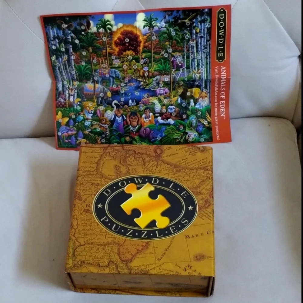 Dowdle Puzzle NEW Animals Of Eden 500 PC Biblical Garden Of Eden